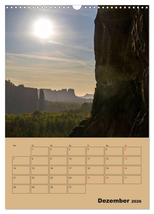 Produktbild: Zauberhafte S&auml;chsische Schweiz (Wandkalender 2026 DIN A3 hoch), CALVENDO Monatskalender