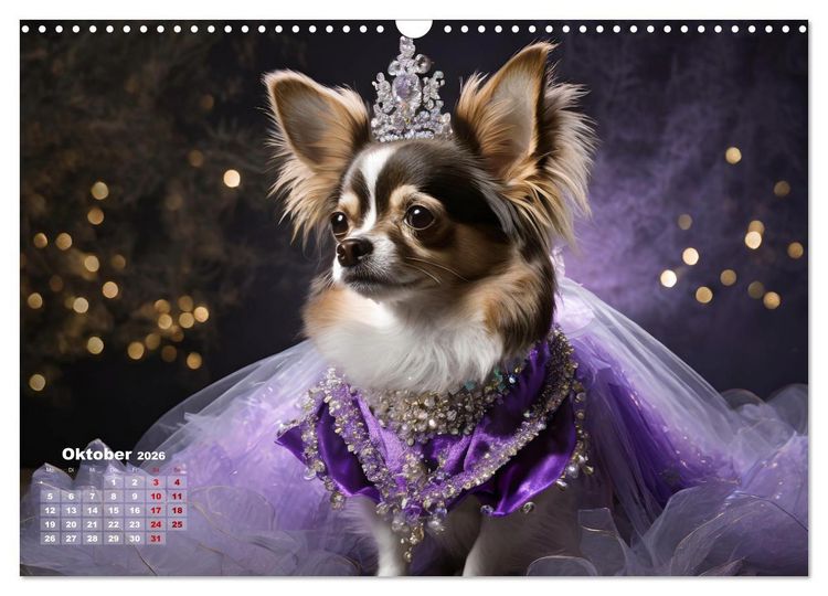 Produktbild: Kleine Hunde - Gro&szlig;e Diven (Wandkalender 2026 DIN A3 quer), CALVENDO Monatskalender