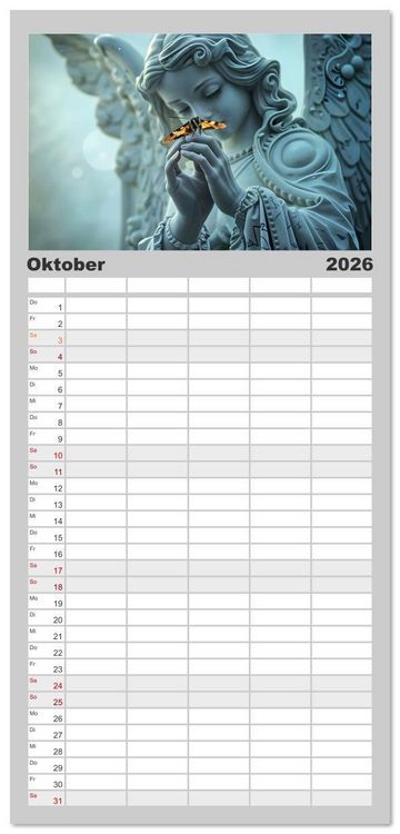 Produktbild: Familienplaner 2026 - Schattenkuss - Tiere in den Armen der Nacht mit 5 Spalten (Wandkalender, 21 x 45 cm) CALVENDO