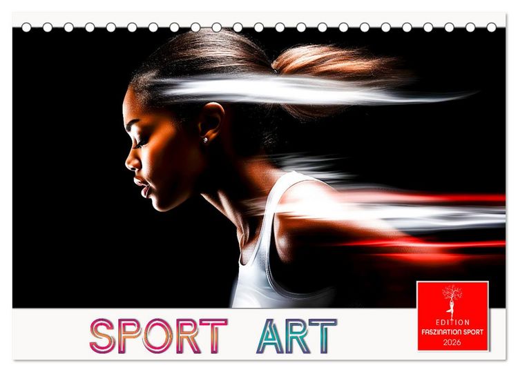 Produktbild: Sport Art (Tischkalender 2026 DIN A5 quer), CALVENDO Monatskalender