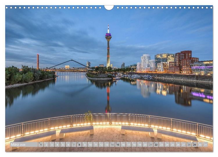 Produktbild: Wundersch&ouml;nes D&uuml;sseldorf (Wandkalender 2026 DIN A3 quer), CALVENDO Monatskalender