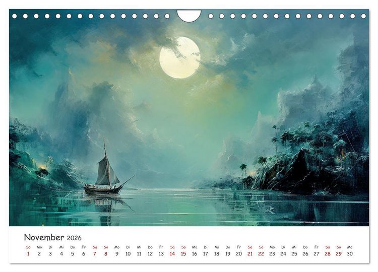 Produktbild: Karibisches Flair (Wandkalender 2026 DIN A4 quer), CALVENDO Monatskalender