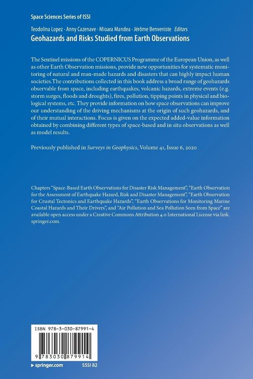 Produktbild: Geohazards and Risks Studied from Earth Observations