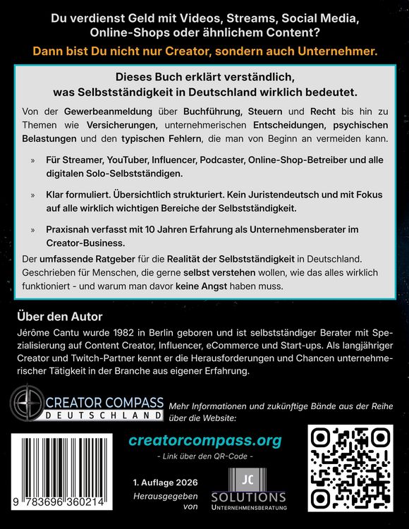 Produktbild: Creator Compass: Selbstst&auml;ndig als Creator in Deutschland