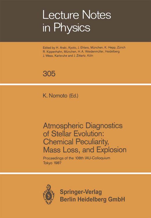 Produktbild: Atmospheric Diagnostics of Stellar Evolution: Chemical Peculiarity, Mass Loss, and Explosion