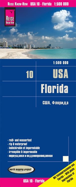 Produktbild: Reise Know-How Landkarte USA 10, Florida (1:500.000)