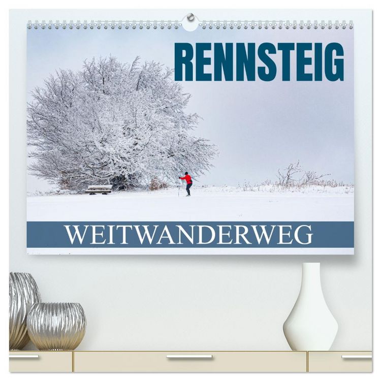 Produktbild: Rennsteig - Weitwanderweg (hochwertiger Premium Wandkalender 2026 DIN A2 quer), Kunstdruck in Hochglanz