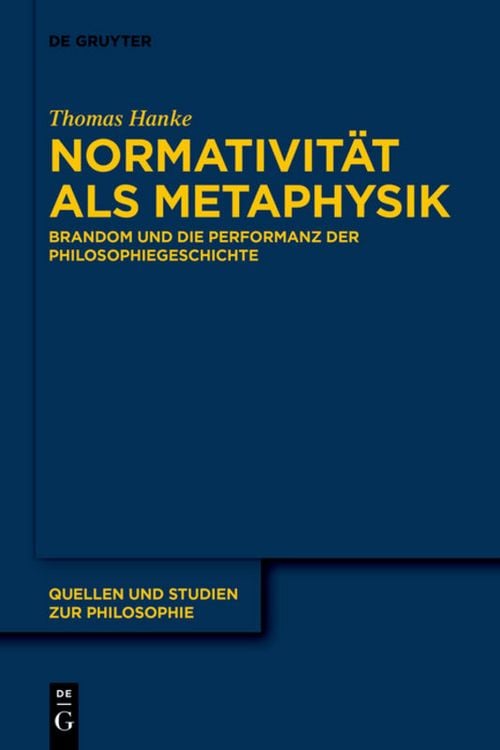 Produktbild: Normativit&auml;t als Metaphysik
