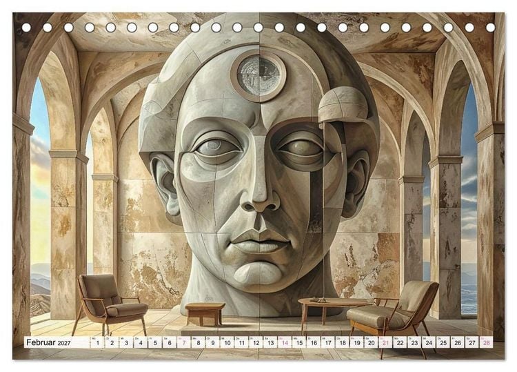 Produktbild: Anima Architectura, der Geist der Steine (Tischkalender 2027 DIN A5 quer), CALVENDO Monatskalender