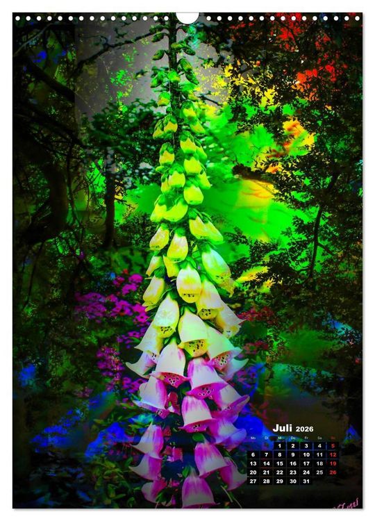 Produktbild: Bl&uuml;hende Fantasie - Digitalkunst (Wandkalender 2026 DIN A3 hoch), CALVENDO Monatskalender