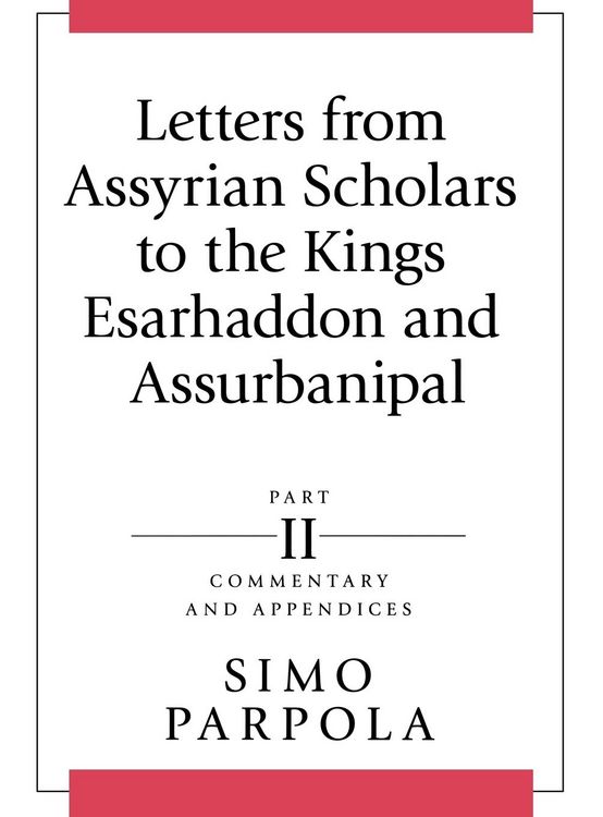Produktbild: Parpola, S: Letters from Assyrian Scholars to the Kings Esar