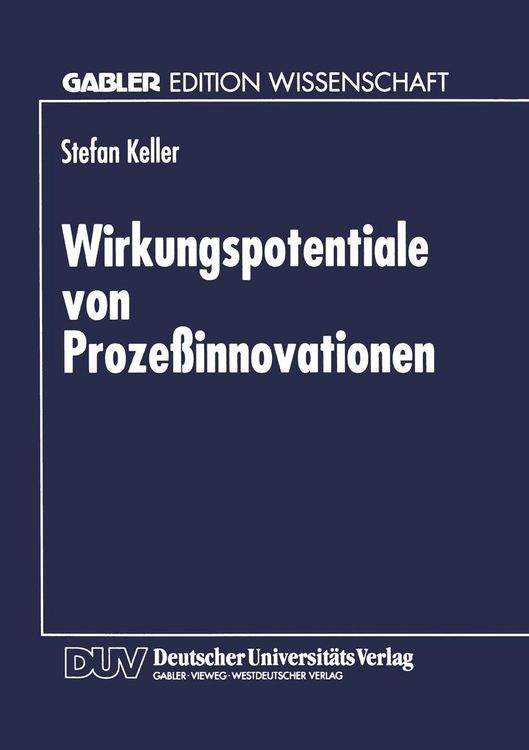 Produktbild: Wirkungspotentiale von Proze&szlig;innovationen