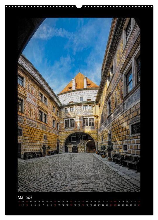 Produktbild: Cesky Krumlov Krumau (hochwertiger Premium Wandkalender 2026 DIN A2 hoch), Kunstdruck in Hochglanz