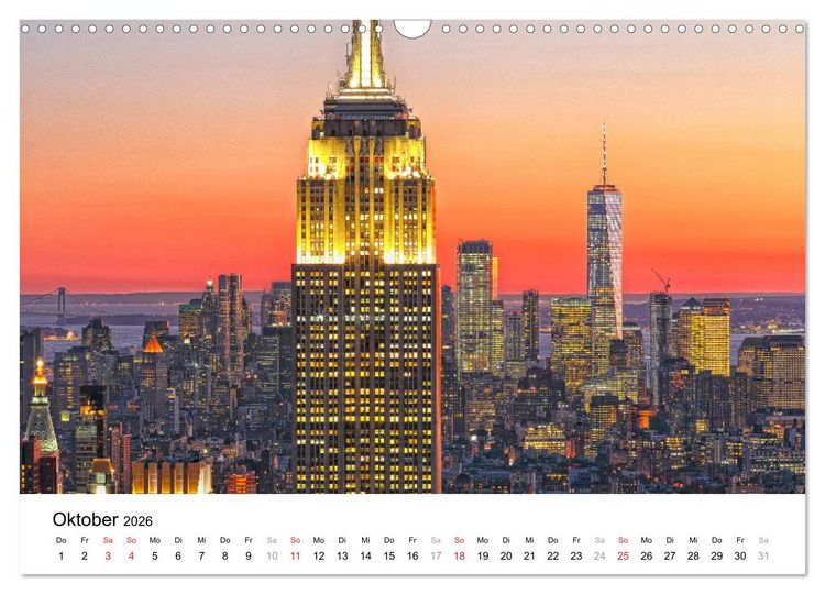 Produktbild: New York - New York. Impressionen der Mega-City (Wandkalender 2026 DIN A3 quer), CALVENDO Monatskalender