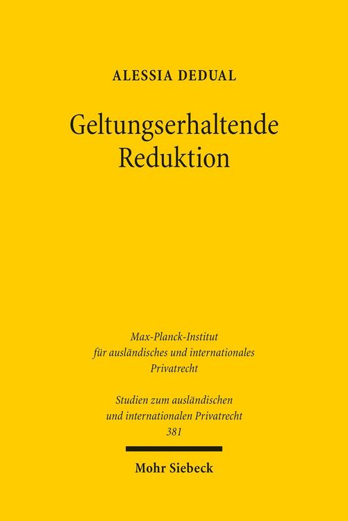 Produktbild: Geltungserhaltende Reduktion