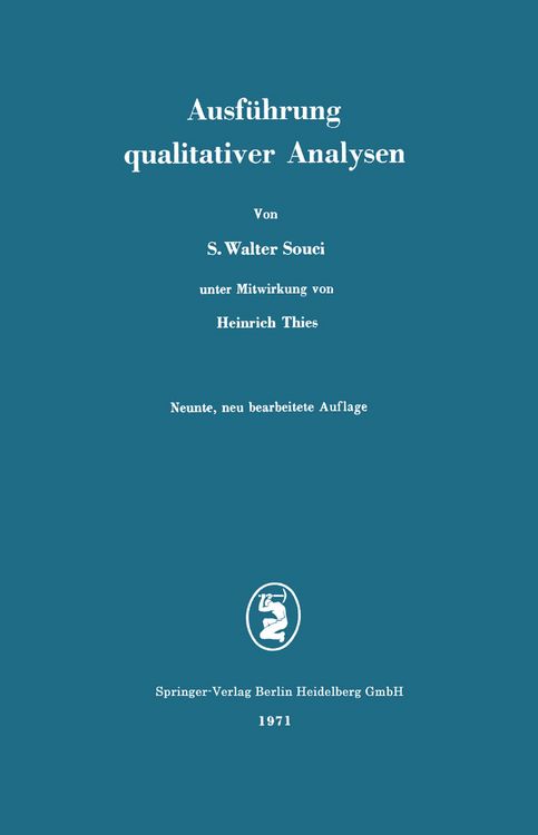 Produktbild: Ausf&uuml;hrung qualitativer Analysen