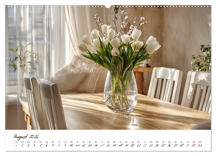 Produktbild: Scandi Interiors - Skandinavisches Wohngl&uuml;ck f&uuml;r Zuhause (Wandkalender 2026 DIN A2 quer), CALVENDO Monatskalender