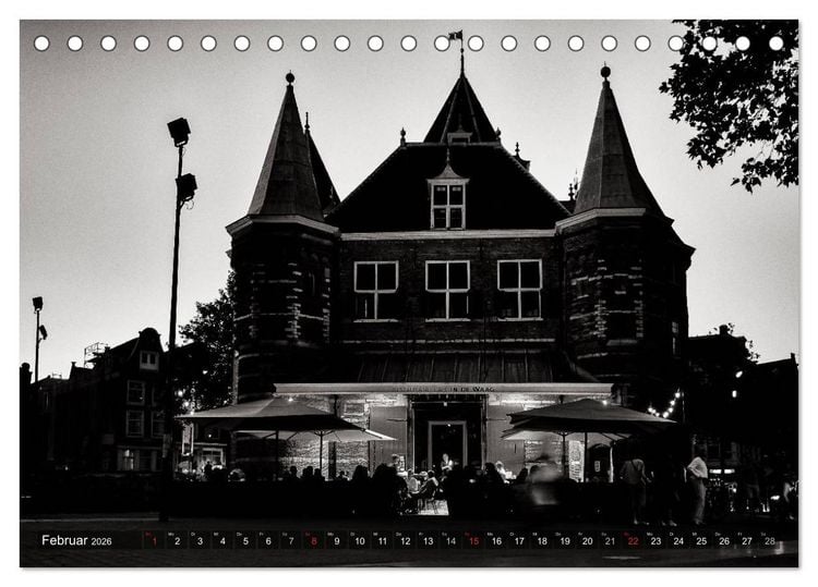 Produktbild: Ein Blick auf Amsterdam (Tischkalender 2026 DIN A5 quer), CALVENDO Monatskalender