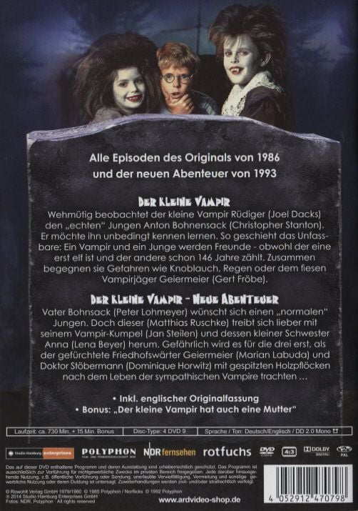 Produktbild: Der kleine Vampir - Alle Abenteuer [4 DVDs]