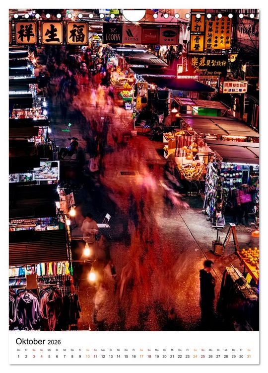 Produktbild: Hongkong Street live (Wandkalender 2026 DIN A4 hoch), CALVENDO Monatskalender