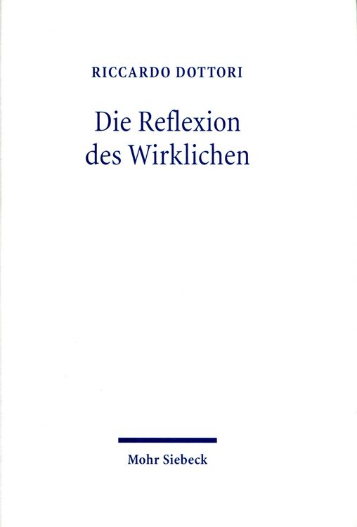 Produktbild: Die Reflexion des Wirklichen