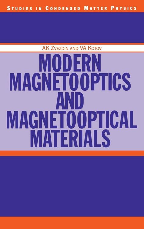 Produktbild: Modern Magnetooptics and Magnetooptical Materials
