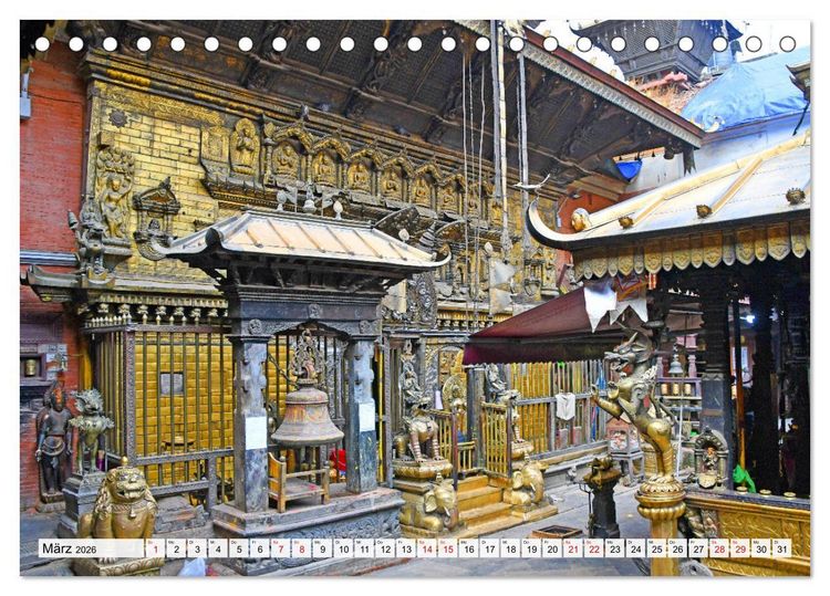 Produktbild: LALITPUR, die alte K&ouml;nigsstadt (Tischkalender 2026 DIN A5 quer), CALVENDO Monatskalender