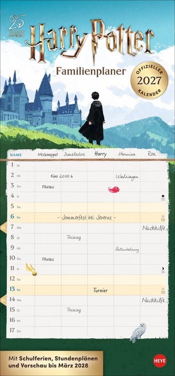 Produktbild: Harry Potter Familienplaner 2027