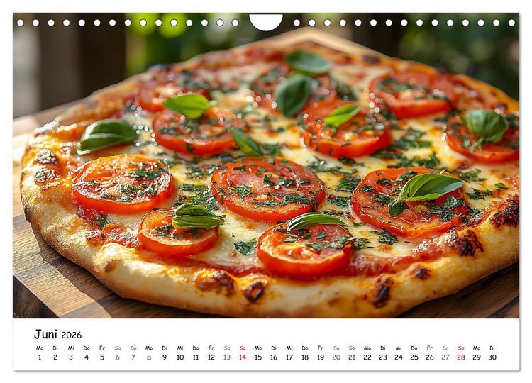 Produktbild: Pizza geht immer - Zu jeder Jahreszeit (Wandkalender 2026 DIN A4 quer), CALVENDO Monatskalender