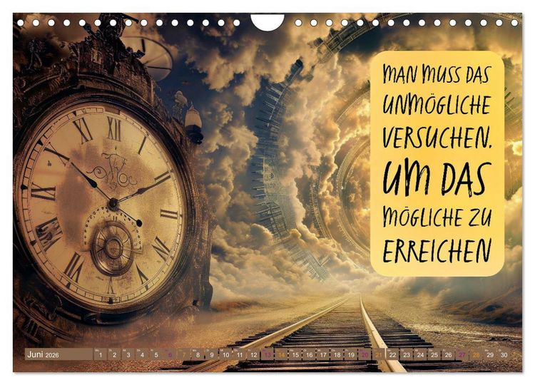Produktbild: Im Flow der Zeit - im Hier und Jetzt (Wandkalender 2026 DIN A4 quer), CALVENDO Monatskalender