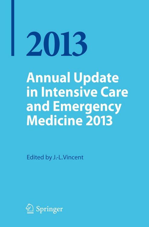 Produktbild: Annual Update in Intensive Care and Emergency Medicine 2013
