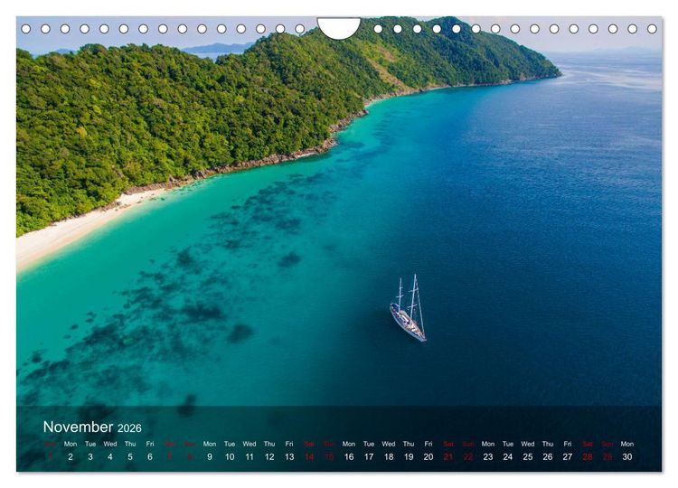Produktbild: Dream Beaches worldwide (Wall Calendar 2026 DIN A4 landscape), CALVENDO 12 Month Wall Calendar