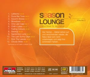 Produktbild: Season Lounge-Chillout Music f&uuml;r den Herbst