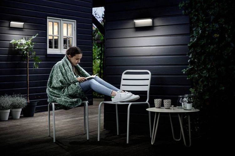 Philips Lighting Bustan 8720169257252 LED-Außenwandleuchte LED 3.8W Anthrazit