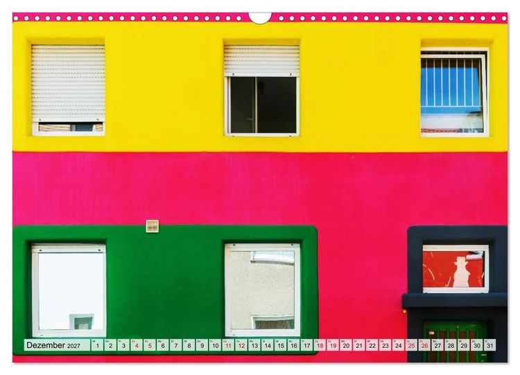 Produktbild: Architektur treibt's bunt (Wandkalender 2027 DIN A3 quer), CALVENDO Monatskalender