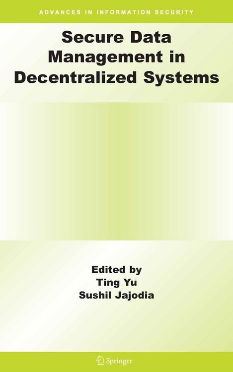 Produktbild: Secure Data Management in Decentralized Systems