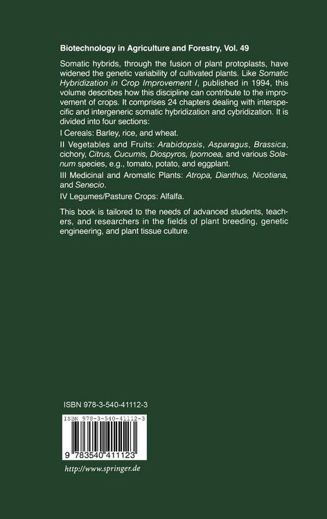 Produktbild: Somatic Hybridization in Crop Improvement II
