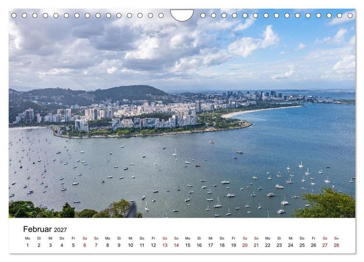 Produktbild: Rio de Janeiro - Kontraste. Farben. Licht (Wandkalender 2027 DIN A4 quer), CALVENDO Monatskalender