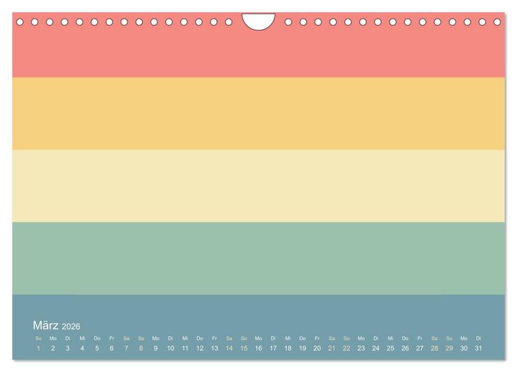 Produktbild: 70er Jahre Bastelkalender - DIY Kreativ-Kalender zum Selbstgestalten (Wandkalender 2026 DIN A4 quer), CALVENDO Monatskalender