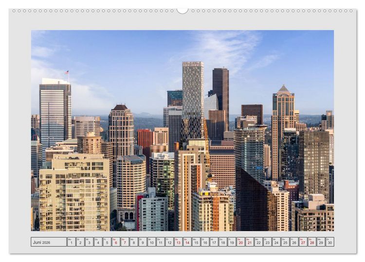 Produktbild: SEATTLE Unvergessliche Tour durch die Stadt und das Umland (Wandkalender 2026 DIN A2 quer), CALVENDO Monatskalender