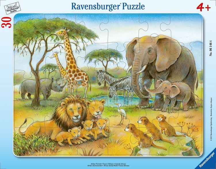 Bild vom Artikel Rahmenpuzzle Ravensburger Afrikas Tierwelt 30 Teile vom Autor 
