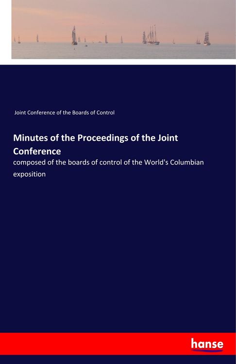 Produktbild: Minutes of the Proceedings of the Joint Conference