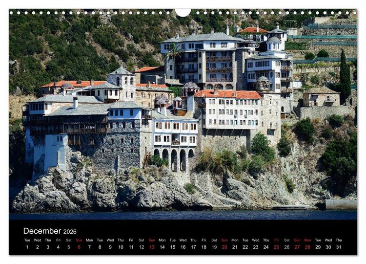 Produktbild: Chalkidiki: Kassandra, Sithonia, Athos (Wall Calendar 2026 DIN A3 landscape), CALVENDO 12 Month Wall Calendar