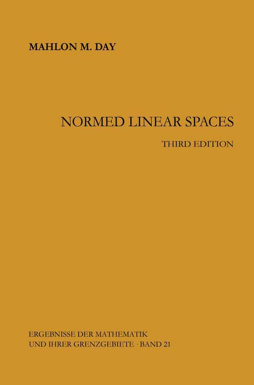 Produktbild: Normed Linear Spaces