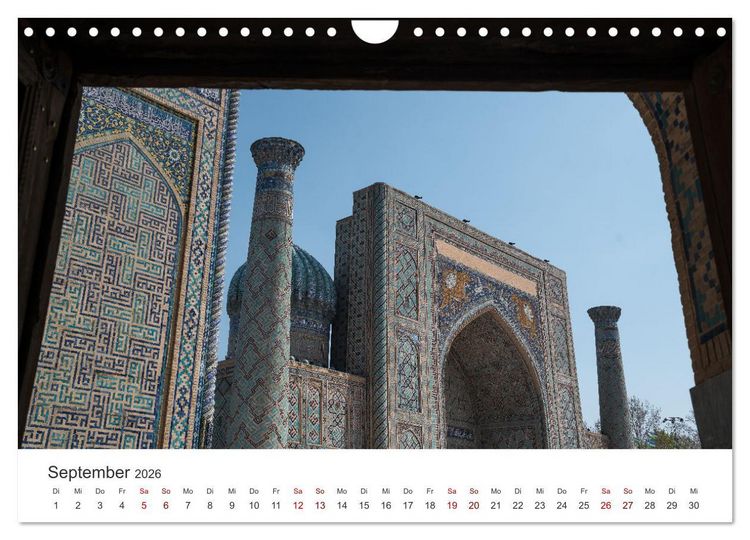 Produktbild: Usbekistan (Wandkalender 2026 DIN A4 quer), CALVENDO Monatskalender