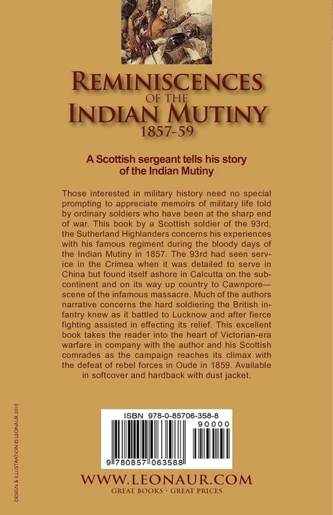 Produktbild: Reminiscences of the Indian Mutiny 1857-59