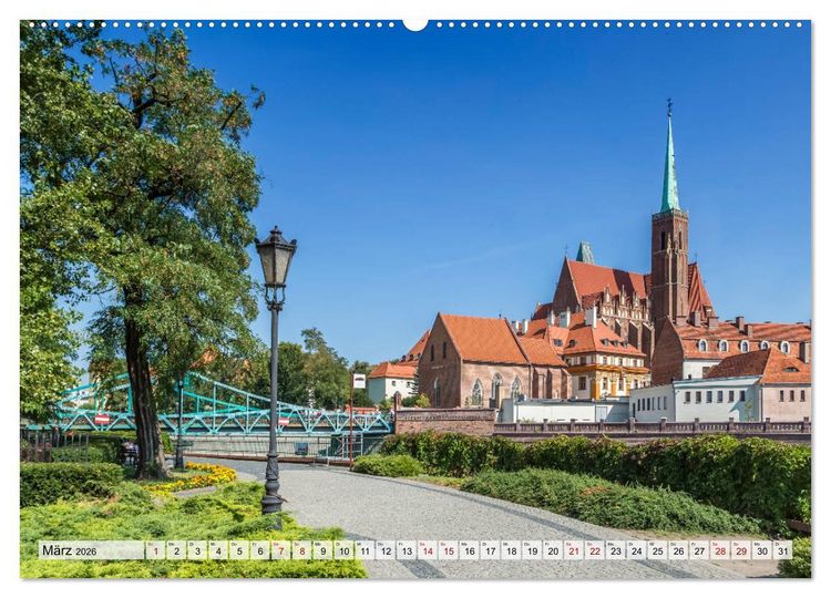 Produktbild: HISTORIE BRESLAU (hochwertiger Premium Wandkalender 2026 DIN A2 quer), Kunstdruck in Hochglanz
