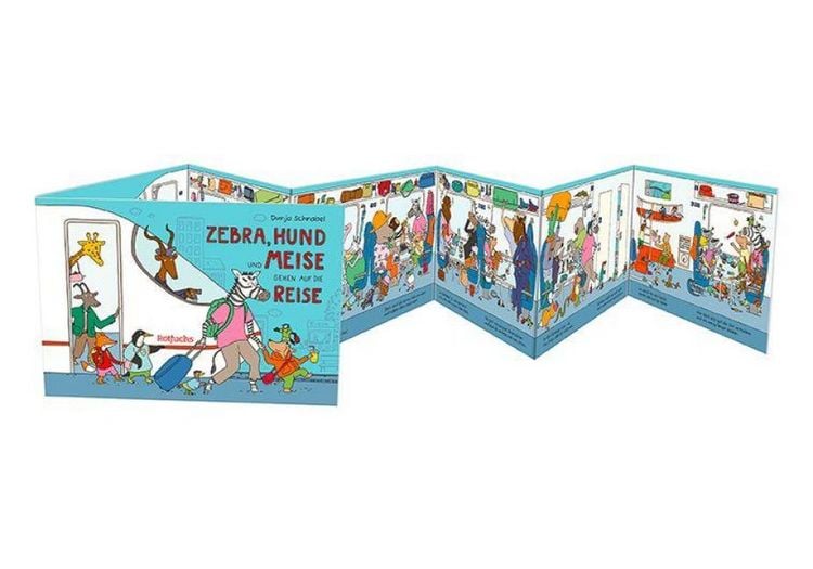 Produktbild: Zebra, Hund und Meise gehen auf die Reise. Eisenbahn-Leporello