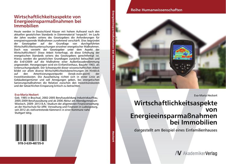 Produktbild: Wirtschaftlichkeitsaspekte von Energieeinsparma&szlig;nahmen bei Immobilien