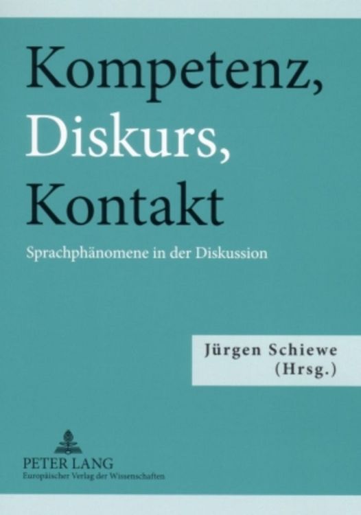 Produktbild: Kompetenz, Diskurs, Kontakt